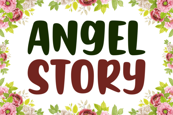 Angel Story Display Font for Playful Digital Branding
