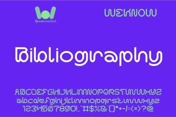 Bibliography: A Fancy Display Font for Bold Campaign Headlines