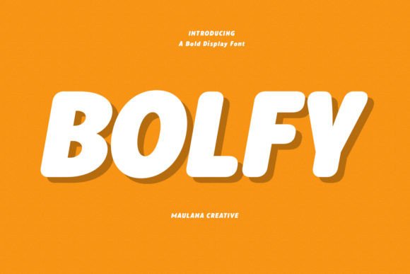 Bolfy: A Casual Marker Handwritten Display Font for Creative Brands