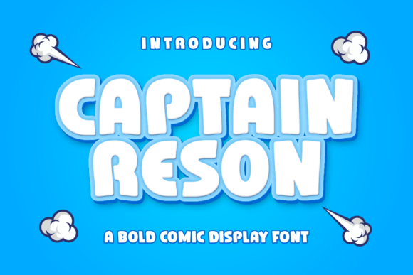 Captain Reson Font: Bold, Chubby Comic Display Fonts for Handmade Creators