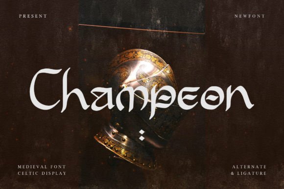 Champeon Display Font for Medieval-Themed Crafts