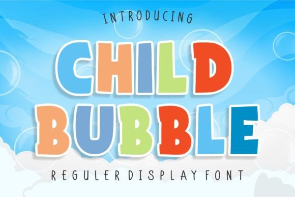 Child Bubble Font: A Playful Display Typeface for Small Business Branding