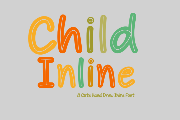 Child Inline Font: Cute & Playful Display Typeface for Scroll-Stopping Branding
