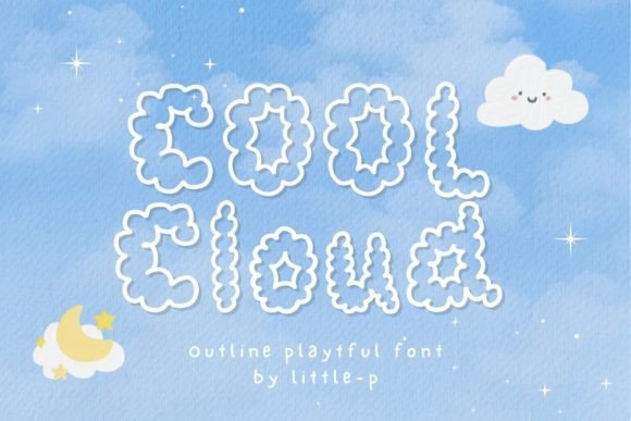 Cool Cloud Font: Whimsical Display Typeface for Joyful Campaigns