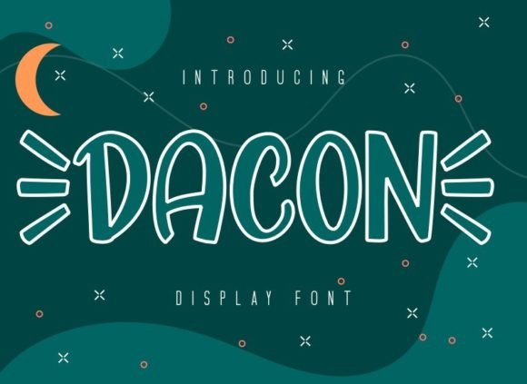 Dacon Font: A Thick, Cute Display Typeface for Fashion & Editorial Design