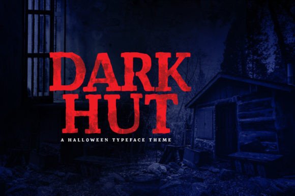 Dark Hut: A Spooky Display Font for Horror-Themed Web Design