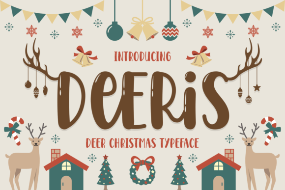 Deeris: A Festive Display Font for Christmas Typography