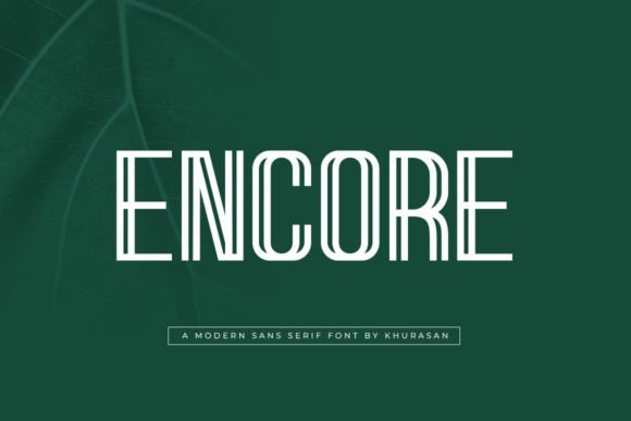 Encore Display Font for Handmade Makers