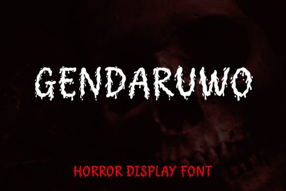 Gendaruwo: A Horror-Style Display Font That Grabs Attention