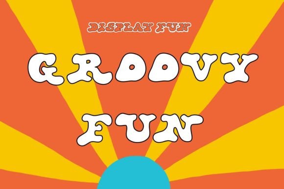 Groovy Fun Font: Cute & Colorful Display Typeface for Crafters