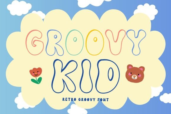 Groovy Kid: A Retro Display Font for Playful Editorial Identity