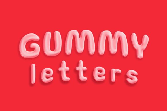Gummy Letter: A Playful Display Font for Branding Projects