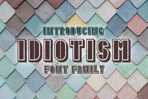 Idiotism: A Geometric Display Font That Elevates Real Business Branding