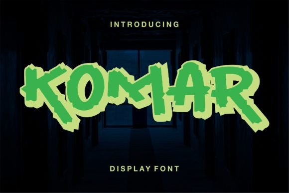 Komar: A Bold Display Font for Playful Editorial Identity