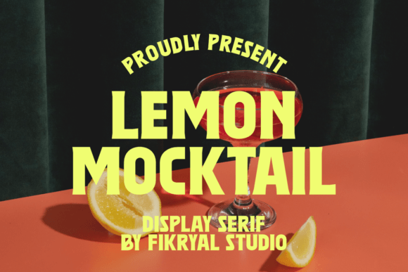 Lemon Mocktail Font for Bold Retro Branding
