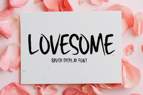Lovesome Font: A Cool and Fun Brush Display Font