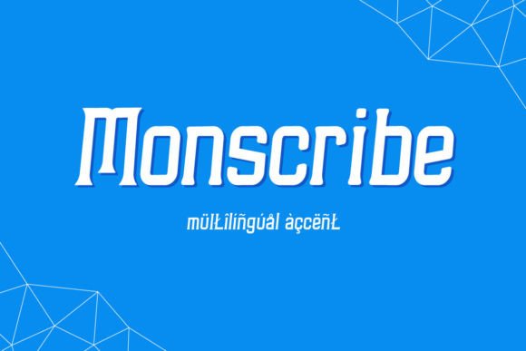 Monscribe Display Font for Bold Creative Campaigns