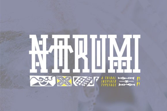 Narumi: An Experimental Ethnic Display Font for Standout Campaigns
