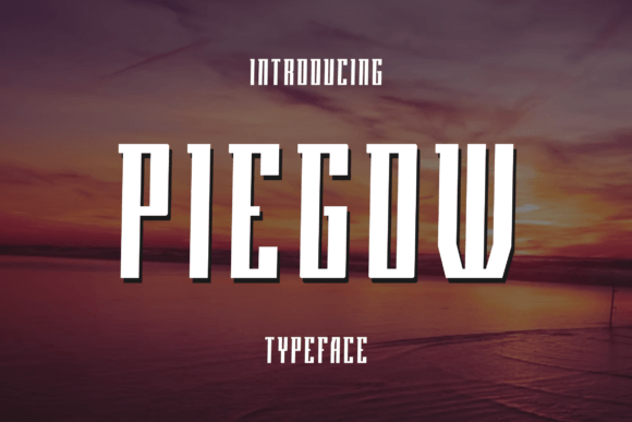 Piegow Display Font for Modern Brand Identity Projects