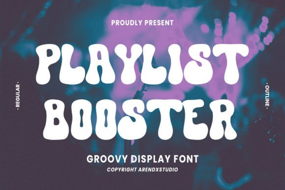 Playlist Booster Display Font for Handmade Creators