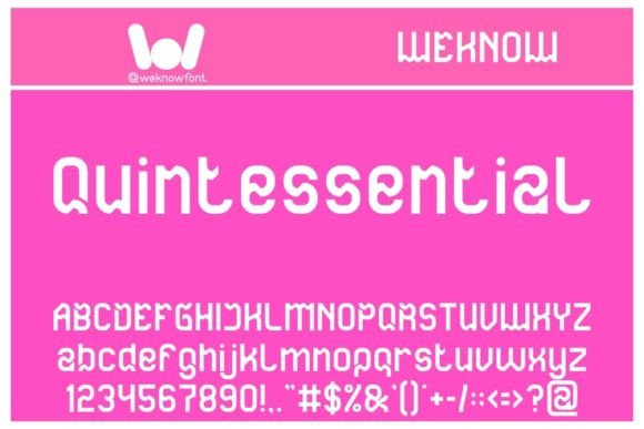 Quintessential Font: A Techno-Sci-Fi Display Typeface for Bold Branding