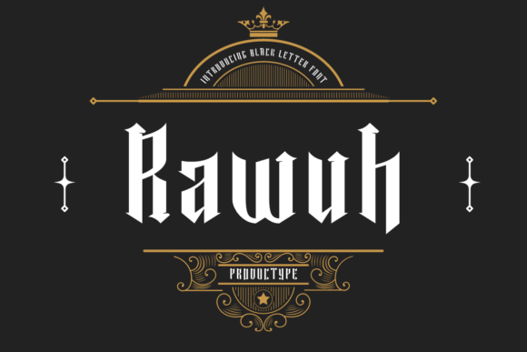 Rawuh: A Striking Gothic Display Font for Bold Design Projects