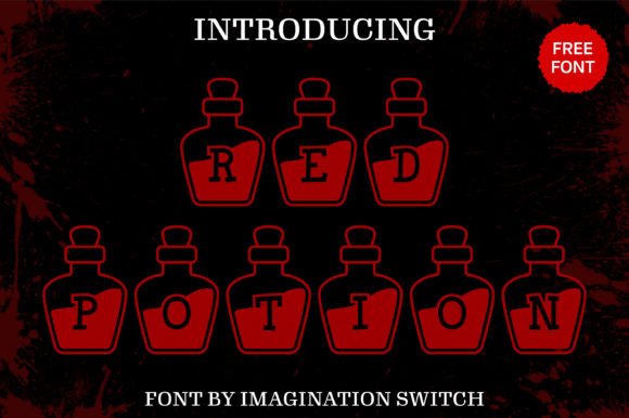 Red Potion Font for Small Business Branding
