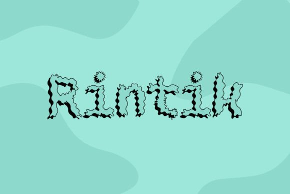Rintik Handwritten Display Font for Crafty Makers