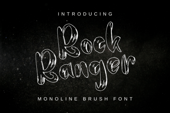 Rock Ranger Font: Bold & Elegant Monoline Brush Display Fonts