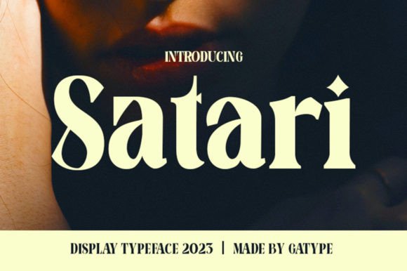 Satari: A Fancy Bold Display Font for Real Branding