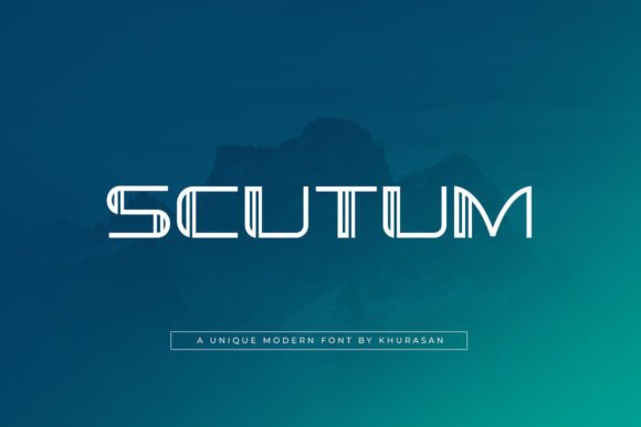 Scutum Font: A Stylish Display Typeface for Handmade Brands