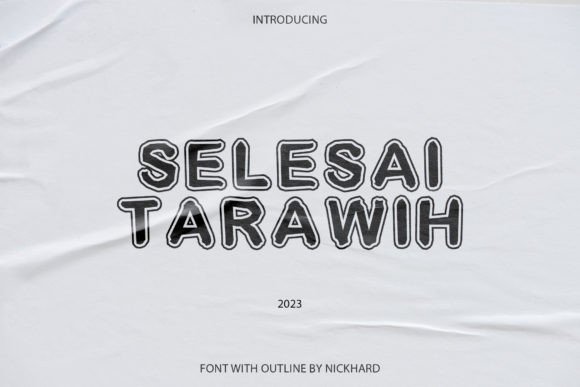 Selesai Tarawih: A Fun & Quirky Handwritten Display Font for Digital Brands