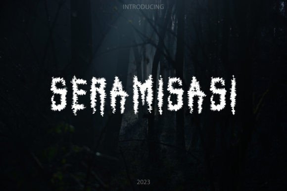 Seramisasi: A Spooky Display Font for Horror & Halloween Campaigns