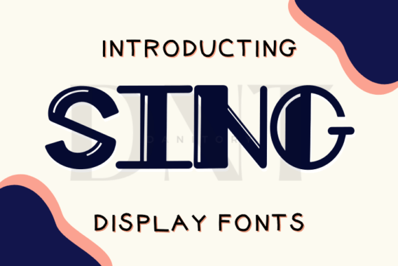 Sing Display Font for Bold Handmade Designs