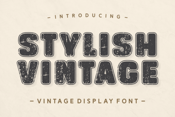 Stylish Vintage Font for Handmade Branding & Display Designs