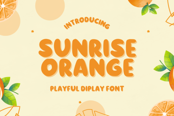 Sunrise Orange: Bold Display Font for Scroll-Stopping Visuals