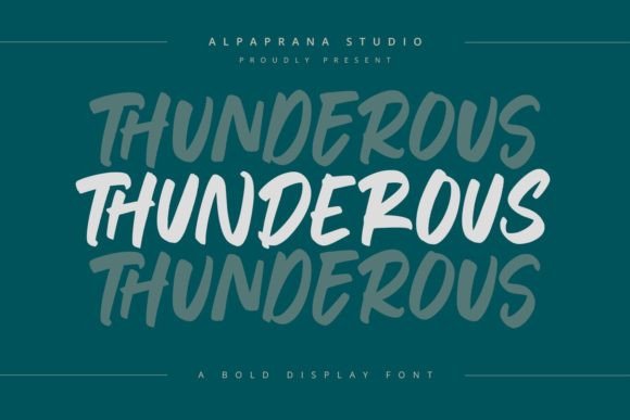 Thunderous: A Handwritten Display Font That Makes Campaigns Pop