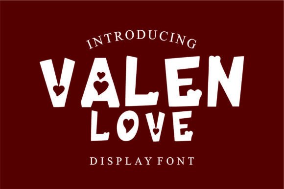 Valen Love: A Romantic Display Font for Thoughtful Editorial Design