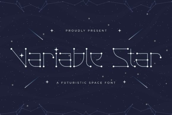 Variable Star: A Futuristic Display Font for Digital Branding